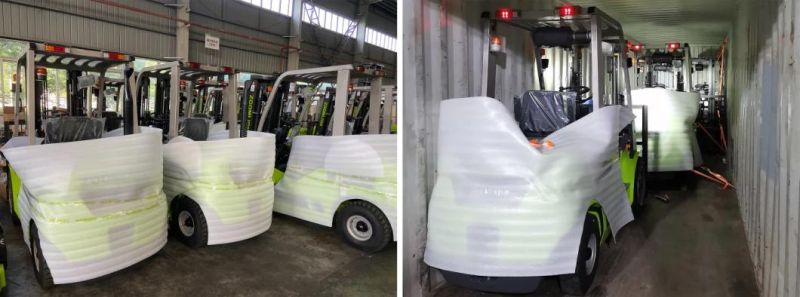 Three Point Lead Aci Lithium Optional Electric Lift Truck 3 Wheel Electric Forklift with Solid Tyres