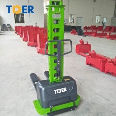 Electric New Tder Container 1570*786*1597mm 1000kg Self Loading Walkie Forklift
