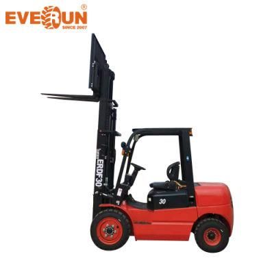 Everun ERDF30 High Performance Construction Equipment Machinery Forklifts Portable Factory Use Forklift Mini Forklift