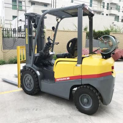 CE Unitcm Factory Mini 3500kg LPG/Gas/Gasoline Forklift