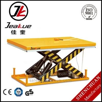 AC Power Inmovable 4000kg Motorcycle Electric Double Scissor Lift Table