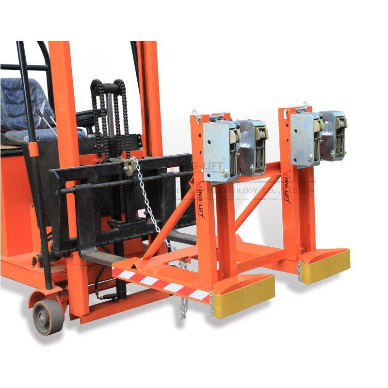 China Manufacturer Dg720b Forklift Mounted Double Drum Grabber
