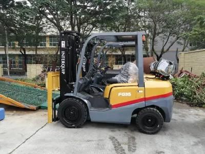 3.5 Ton LPG/Gasoline/Gas/Petrol Forklift with Optional Attachment