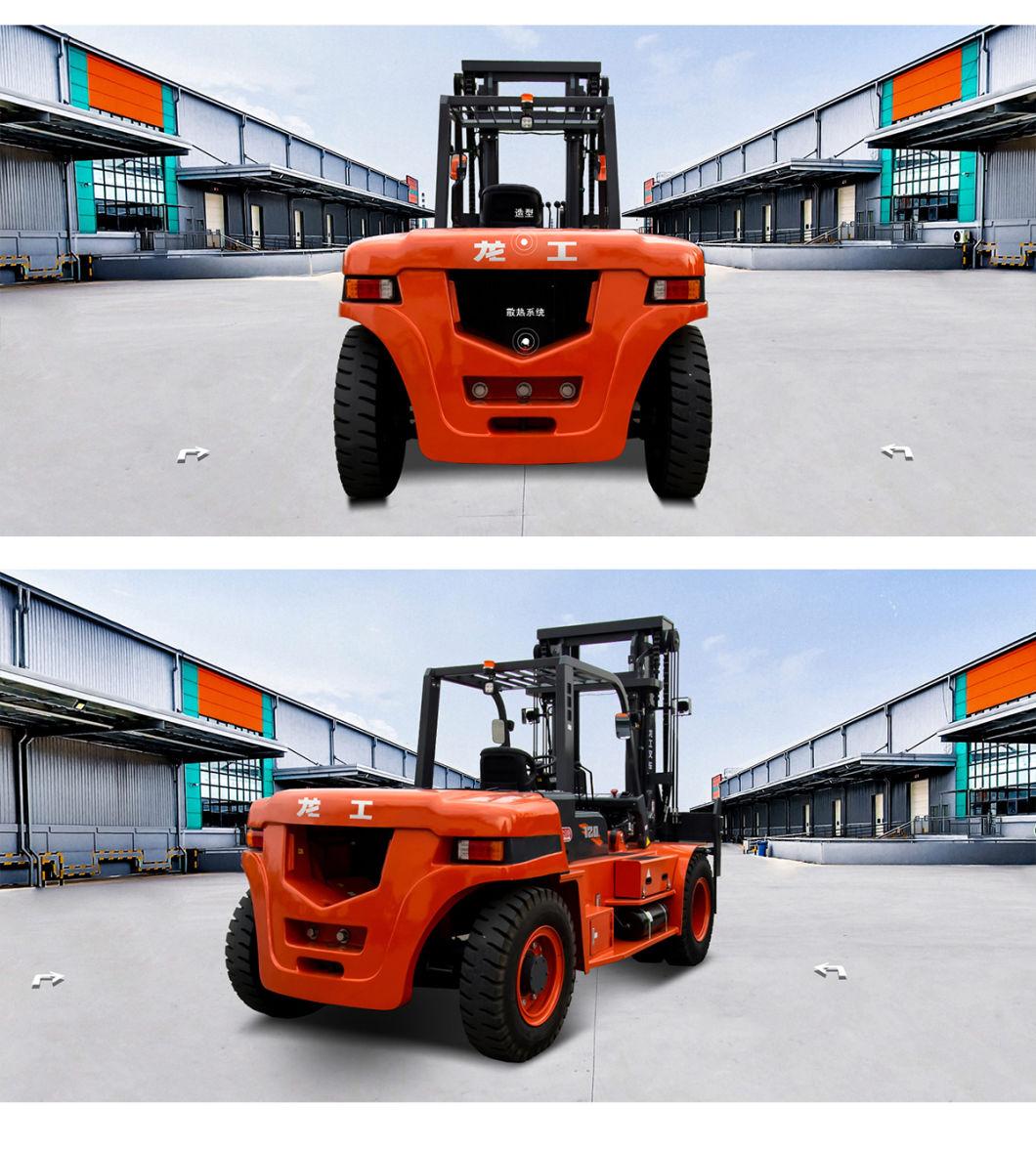 Low Fuel Consumption 12 Ton Diesel Forklift for Factory and Warehouse