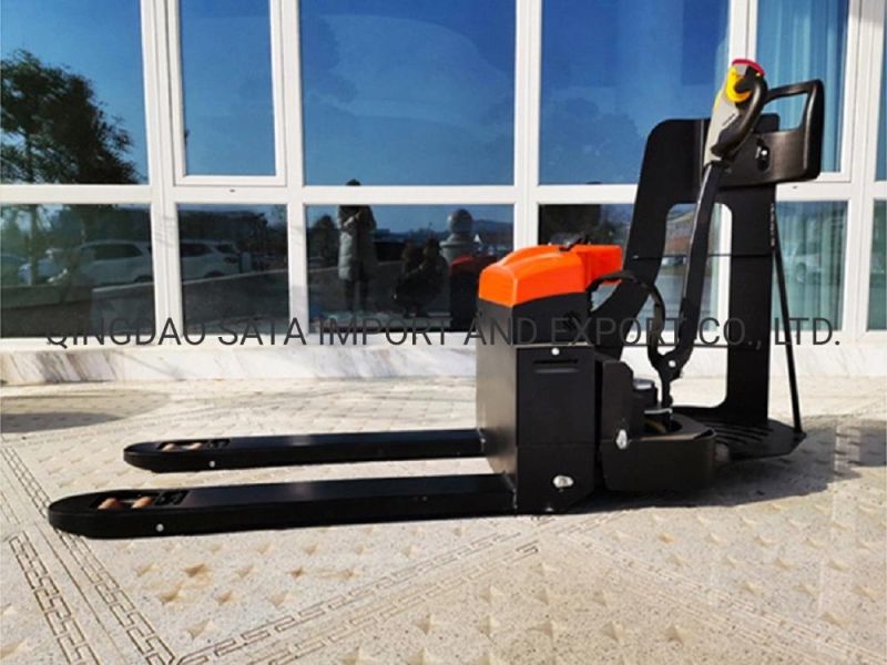 China Factory Stand Drive 1.5t Full Electric Pallet Trucks