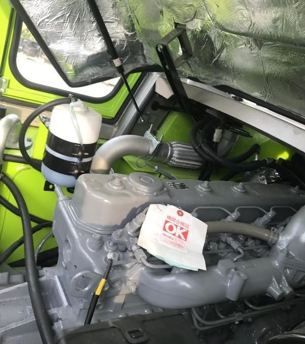 Diesel Forklift Fd100 with Glass Handler