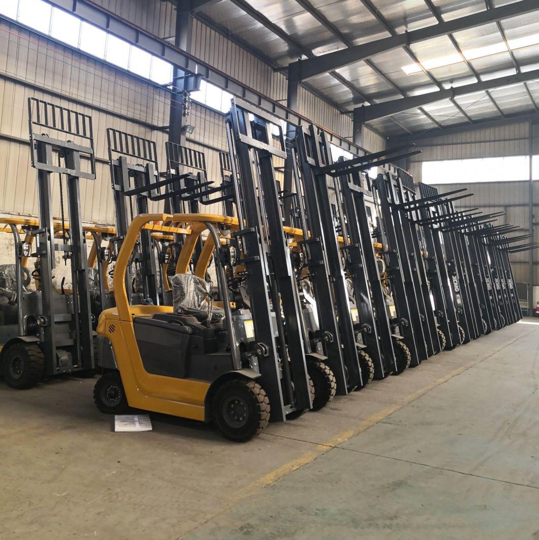 Forload Brand 3.5tons Electric Forklift with Triple Mast, Side Shift and Solid Tires