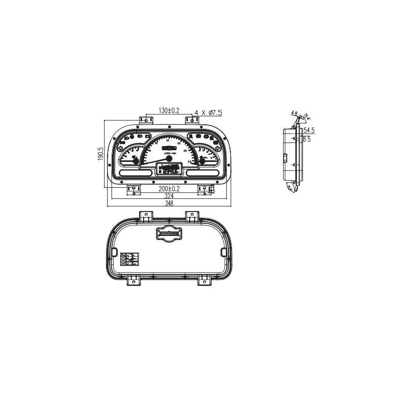 Forklift Parts Instrument Board Assy Bfp18062