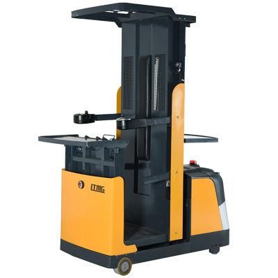Battery 300kg 400kg Forklift for Sale Narrow Aisle Lift Mini Order Picker Manufacture