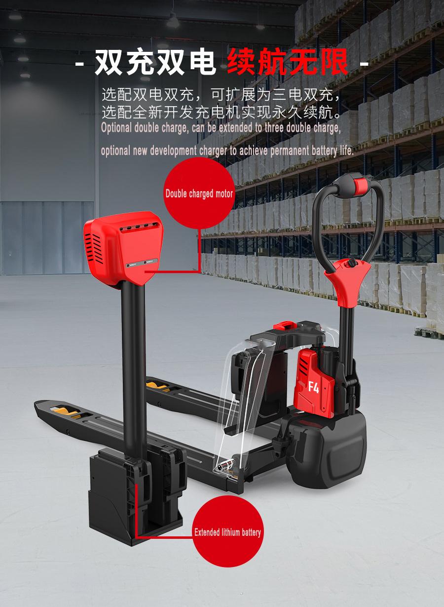Battery Lithium Operated 1.5t Electric Pallet Jack