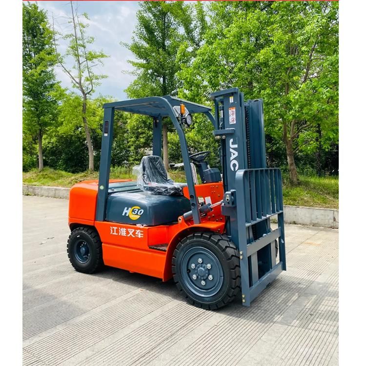 JAC 3 Ton 2 Stage Mast Diesel Forklift with Automatic Transmission Cpcd30h