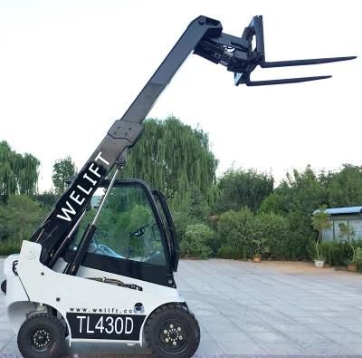 China 3ton Forklift Diesel Forklift T30d Logistic Machinery Telescopic Forklift 4m Telehandler