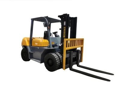 8000kg Solid Tire Side Shift Construction Heavy Diesel Forklift