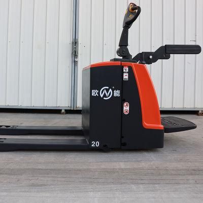 2t Electric Pallet Jack 5ton Truck Outdoor Forklift Ride on Rough Terrain Lifter Semi Automatic 3 Ton