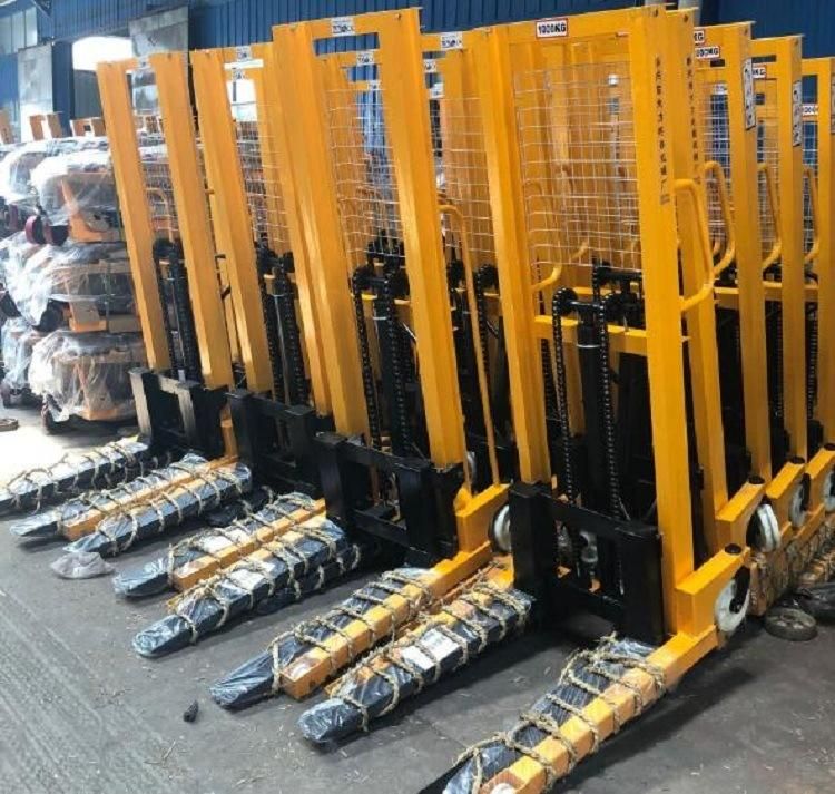 1t 2t 3t Manufacturer Manual Stacker Forklift Hydraulic Pallet Stacker Price