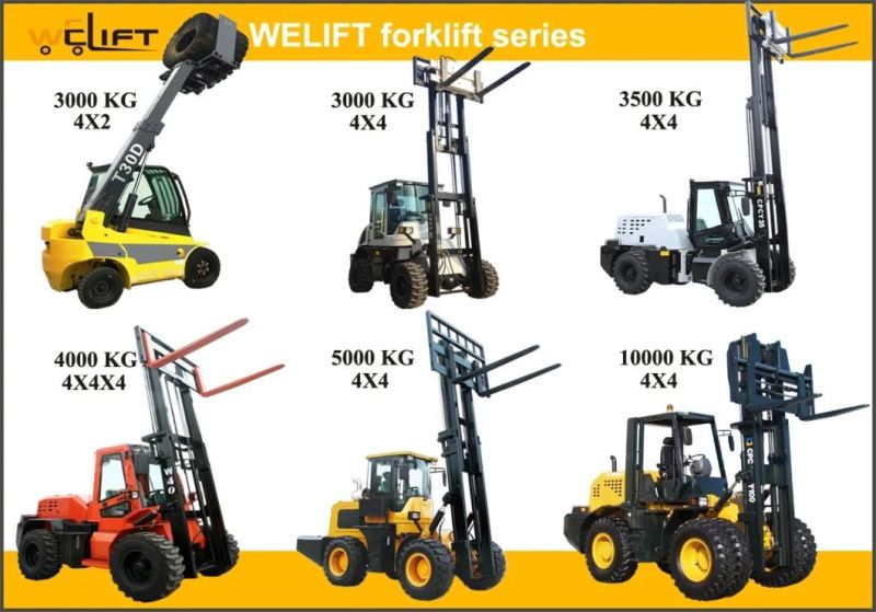 Rough Terrain Forklift 4X4 Forklift 3 Ton off Road Forklift