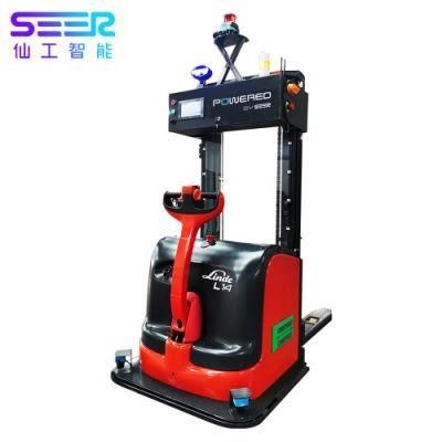 Agv Robot Automated Guided Vehicle Forklift for Warehouse with Good Production Line
