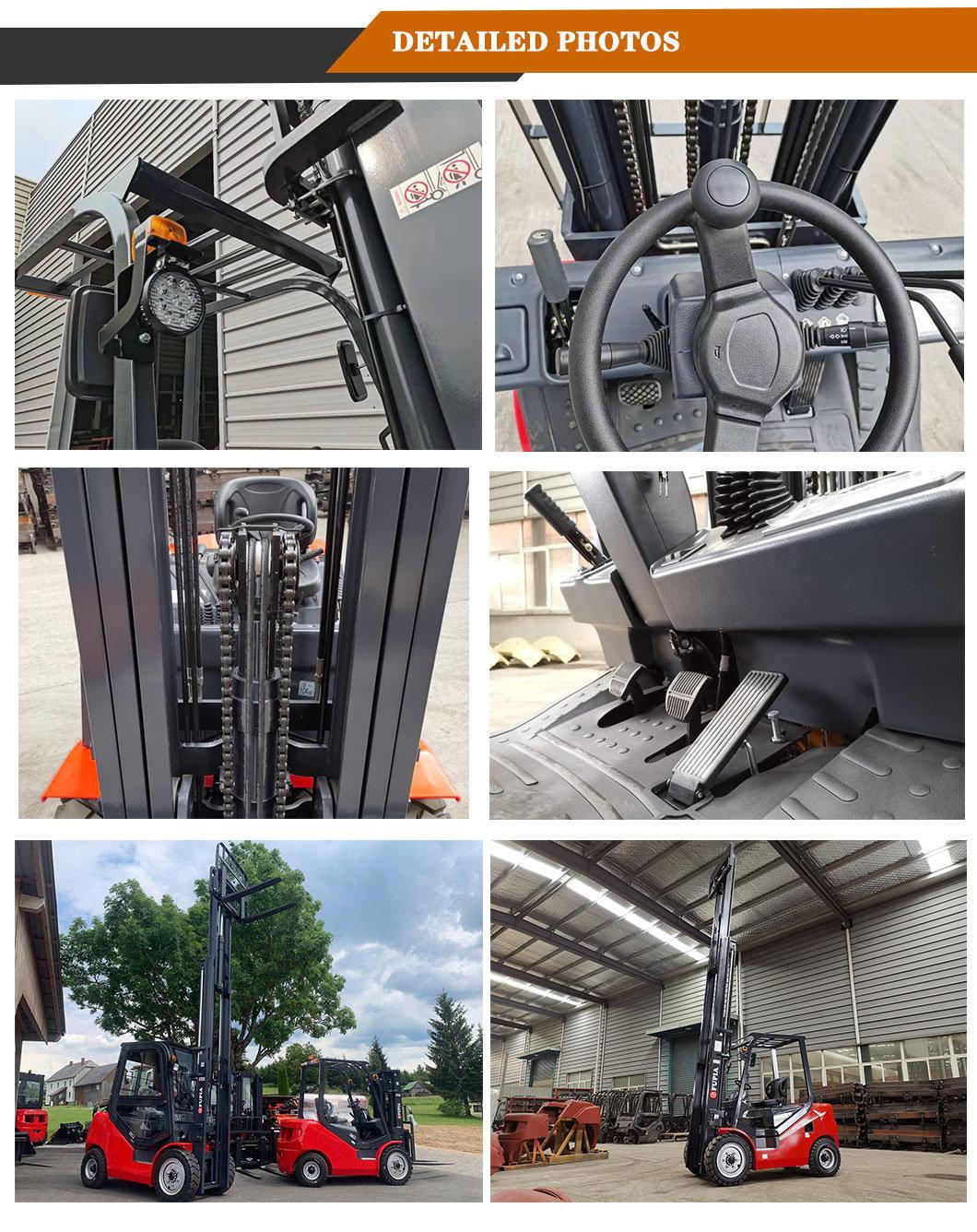 Factory Wholesale Engine Powered Lift Trucks 1.5 Ton 2 Ton 2.5 Ton 3 Ton 3.5 Ton 4 Ton 5 Ton Diesel Forklifts for Sale