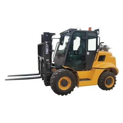 Ltmg Mini 2WD 4WD 3 Ton Rough Terrain Forklift for Sale