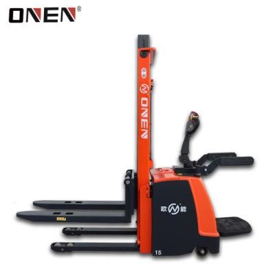 1500/2000 Kg Loading Capacity Standing Electric Stacker Truck with CE ISO