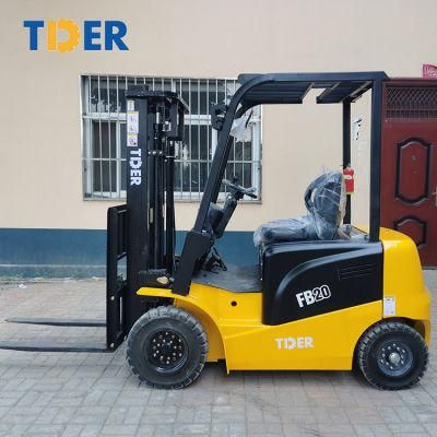 Optional Capacity Tder Battery Powered Forklift Electric 2 Ton Fb20