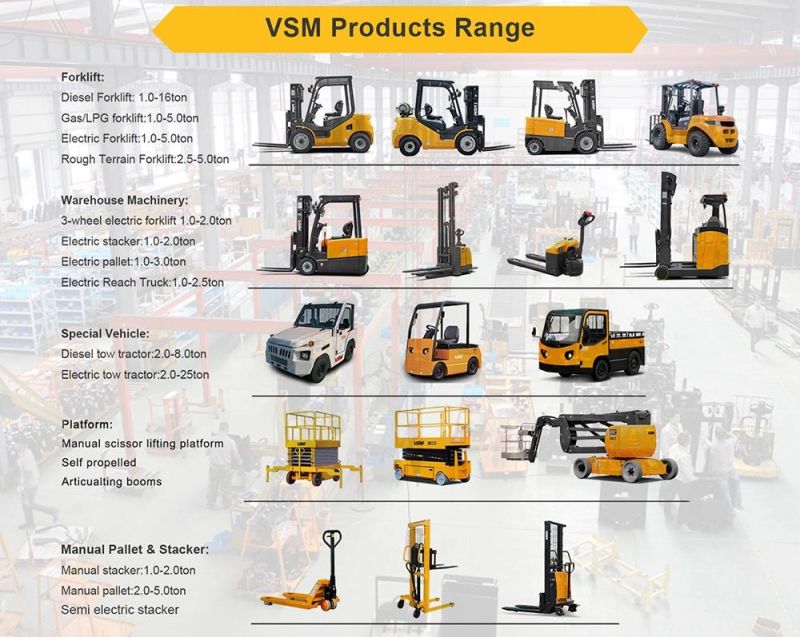 Vsm 2.5t 3.5t 2WD, 4WD Rough Terrain Forklift, Allraod Diesel Forklift