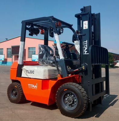 Long-Lived Sale Titanhi Forklift Has Wideth Tires From China Factory