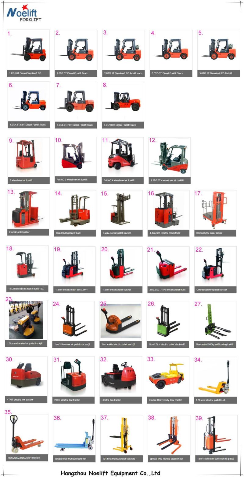 Warehouse Use 3-Way Pallet Stacker with 1000kg Capacity with 8m Lifting