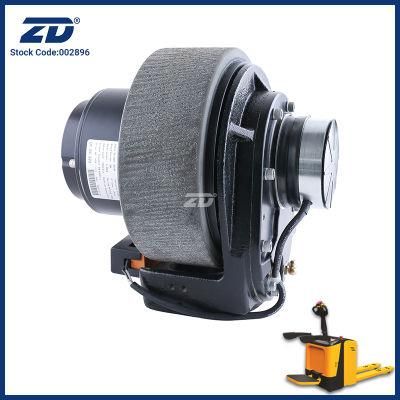Horizontal Type of 210mm Diameter Rubber Drive Wheel with DC Brush Motor for Intelligent Logistics