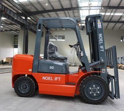 Empilhadeira 3ton Diesel Forklift with 4.8m Triplex Masts with Free Lift