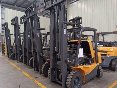 Four Wheel 2.5 Ton LPG/Gas/Gasoline/Petrol Forklift with Japanese Nissan Engine