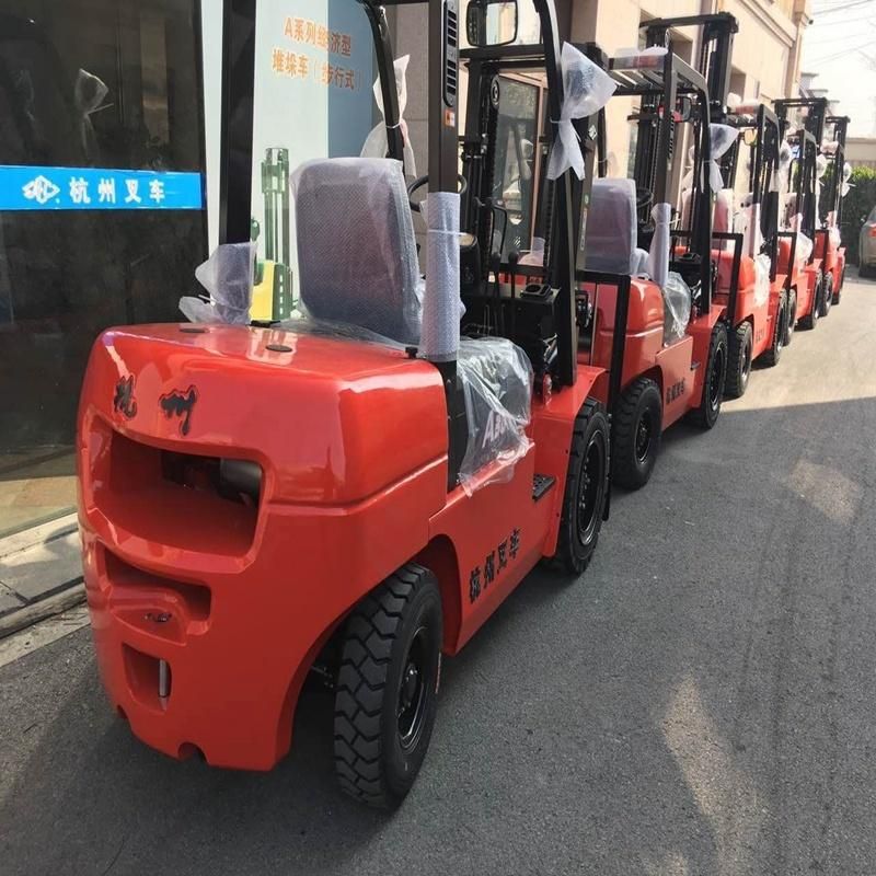 High Quality 3 Ton Diesel Mini Forklift with Two or Three Masts
