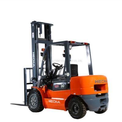 Chinese Hecha 3t Spare Parts Forklifts Automatic Transmission Diesel Forklift for Sale