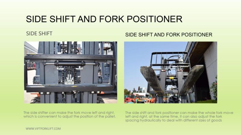 10ton Diesel Forklift with Full Closed Cabin Fork Automatic Adjustable Max Lifting Height 3m to 6m