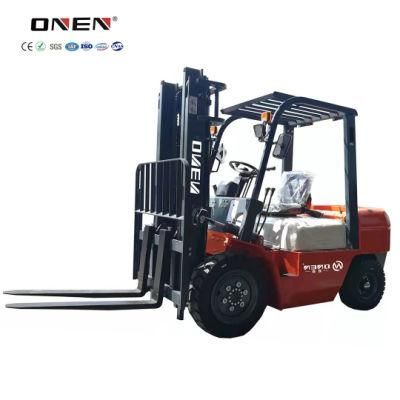 1070*124*45 3000-5000kg Onen Iron Pallet and Plastic Film Electric Stacker LPG Forklift