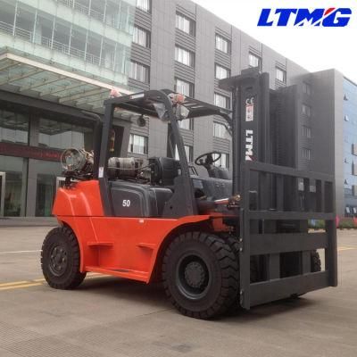 Ltmg 5ton 6ton LPG &amp; Gasoline Forklift with Double Front Tires