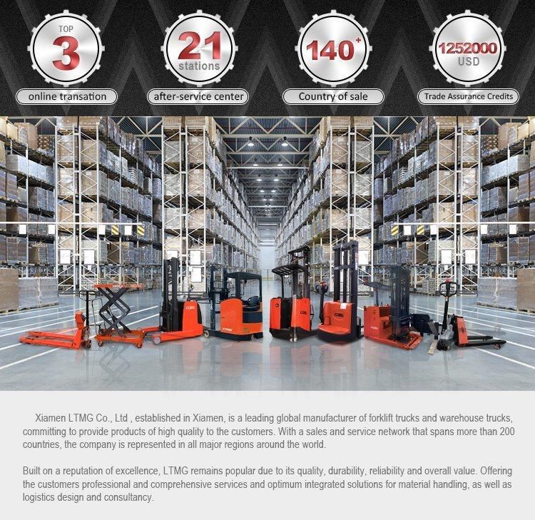 Ltmg Customized Color 1.5 Ton 2 Ton Electric Stacker with High Quality Battery