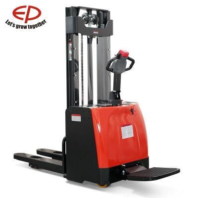 Ce Manual Certified Hydraulic Electric Powered Rider Stacker