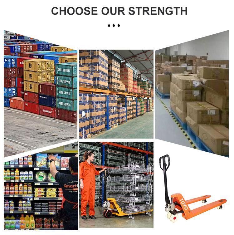 Factory Price 5t 550mm*1200mm PU Nylon Wheel Manual Hyraulic Pallet Truck