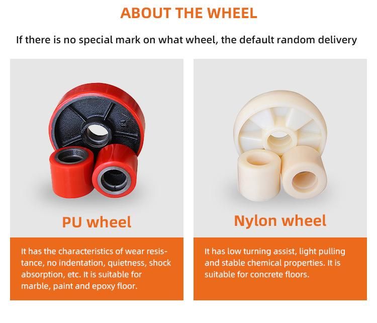 OEM ODM Rubber Wheel Hand Lift Pallet Truck Price