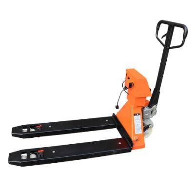 2ton 2000kg Hydraulic Hand Manual Pallet Machine with Weighting Scale