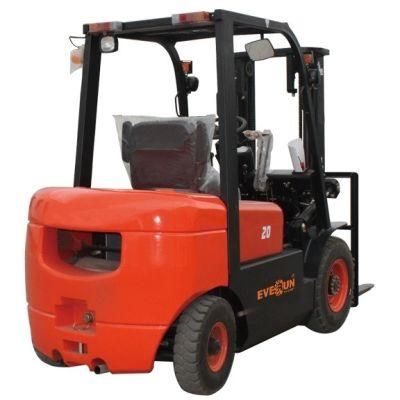 China Good Supplier Everun Erdf20 Mini Diesel Lightweight Rough Terrain Forklift Truck for Sale