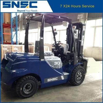 China Snsc Diesel Forkift 3ton with Bale Clamp Price