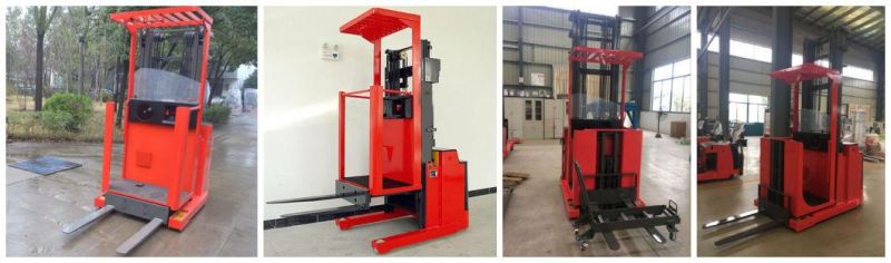 1000kg 4.5m Full Electric Order Picker with Adjustable Lifting Platform Orderpicker Truck in Very Narrow Aisle