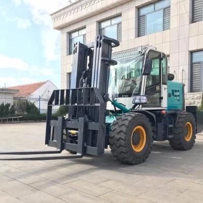 Top Brand 5 Ton Strong Power Diesel Rough Terrain Forklift off Road