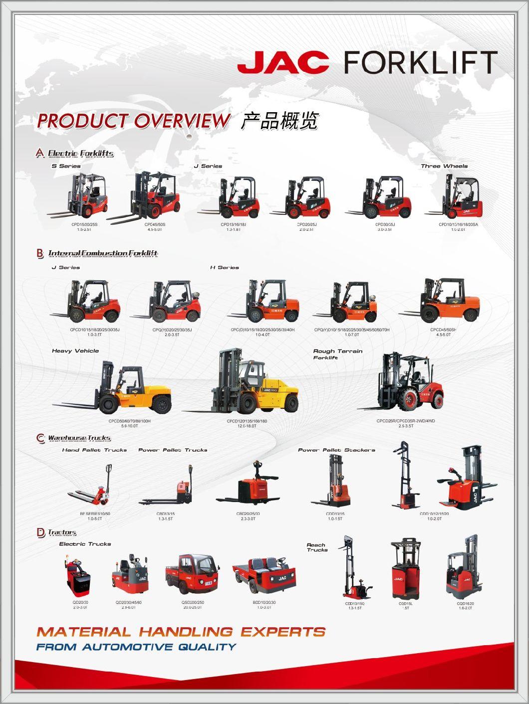 JAC 1.5t Electric Stacker Truck / 3-Stage Full Free Mast /Cdd15