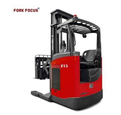 Sit-on Reach Truck 2.0t Forkfocus Reach Truck Forklift with 4m Lifting Mast Height