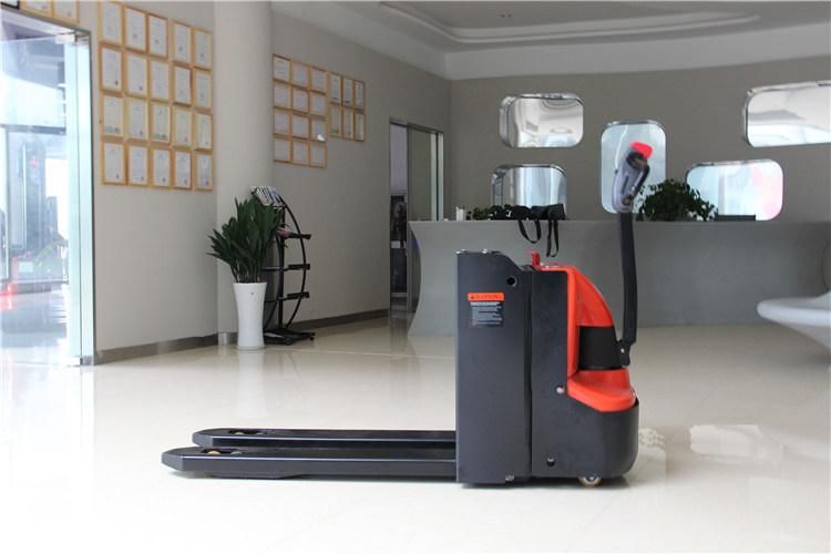 2.0t Electric Pallet Truck Carrying Two Pallets at a Time