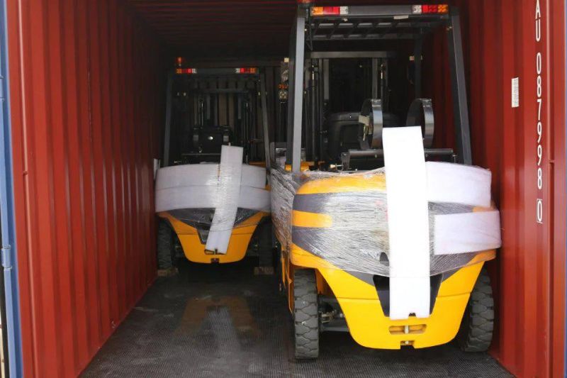 China Forklift 1.5 Ton 1.8 Ton 2.5 Ton 3 Ton 3.5 Ton 3m 5m 4.5m 3 Stage Triple Container Mast Gas Gasoline Forklift LPG Forklift