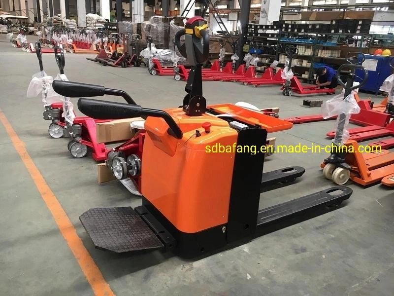 2.5ton High Quality Cheaper Price Stand on Full Electric Pallet Truck Made in China